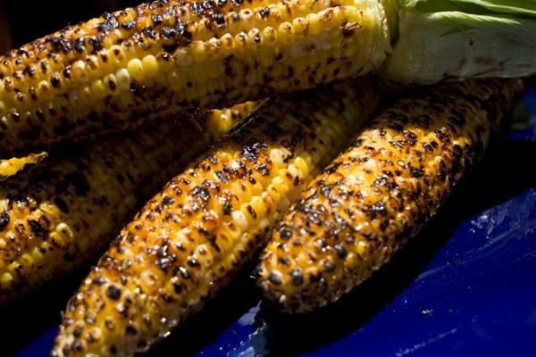Cambodian grilled corn