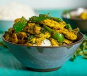 Cambodian lemongrass chicken stir-fry (Cha kreung satch moan)