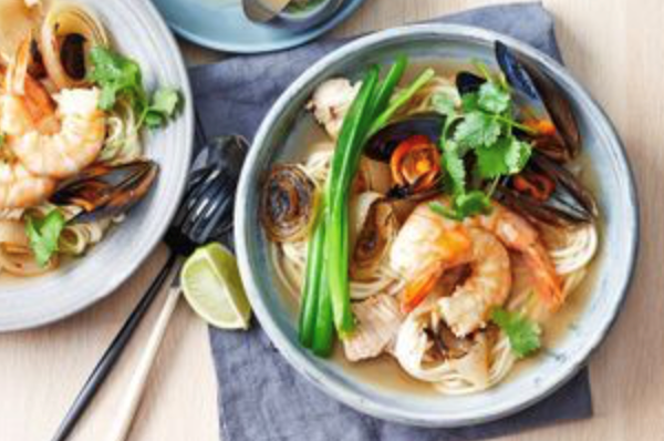 Cambodian seafood broth