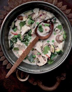Cambodian street-style vegetable curry