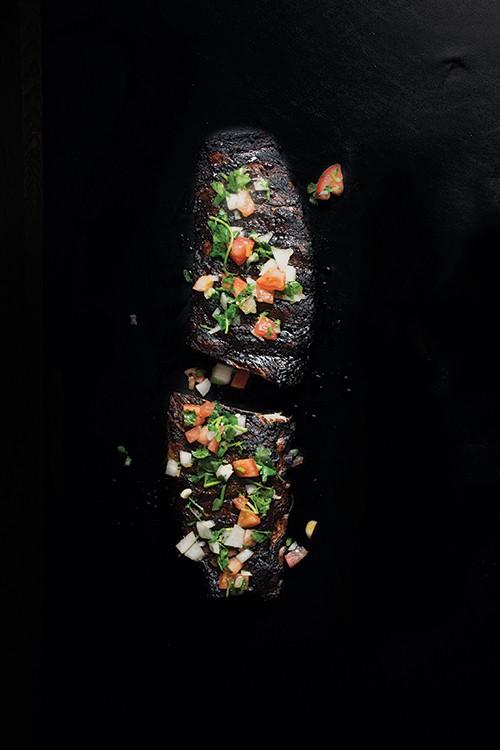 Cambodian-style ginger lemongrass baby backs (Chrong chomnei jrok oeng)