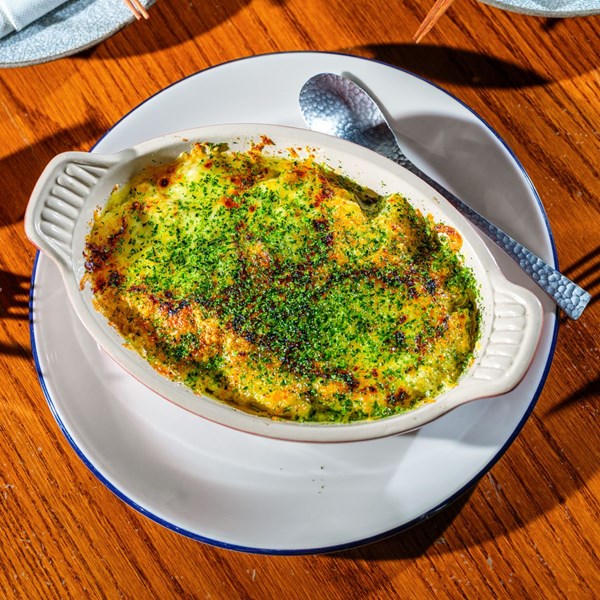Camélia's sweet potato gratin [Courtney Kaplan / Charles Namba]