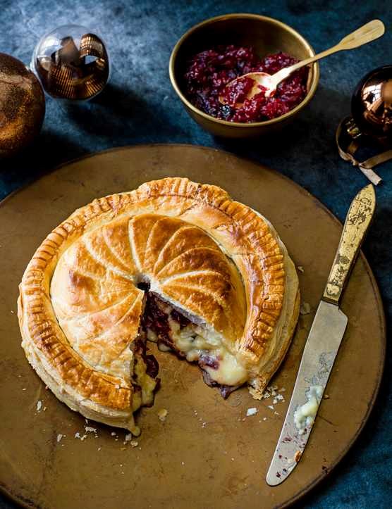 Camembert and cranberry pithivier