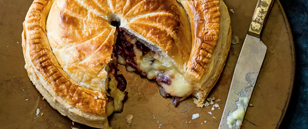 Camembert and cranberry pithivier