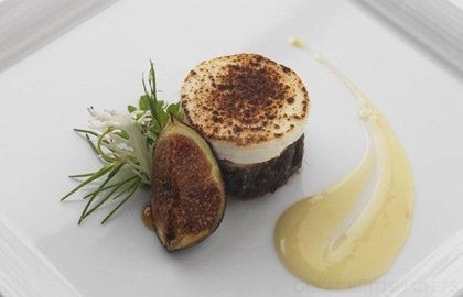 Camembert, fig and onion tart