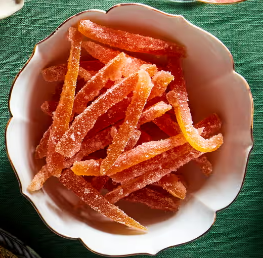 Campari candied grapefruit peel