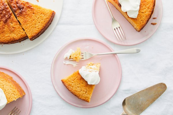 Campari olive oil cake