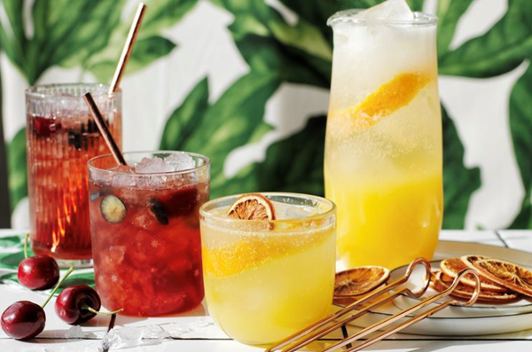Campari, Pimm's and rosé spritz