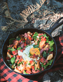 Campfire corned beef hash