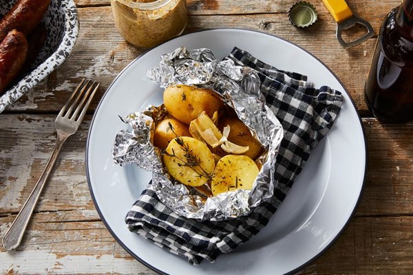 Campfire potatoes