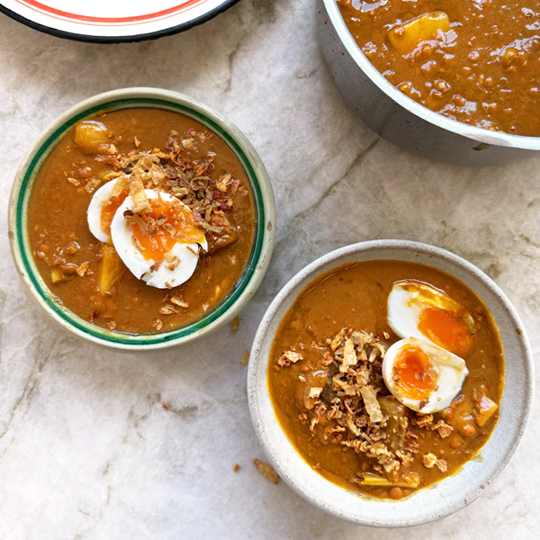 Camping-style Japanese lentil curry