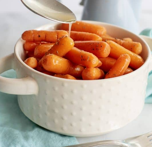 Candied baby carrots