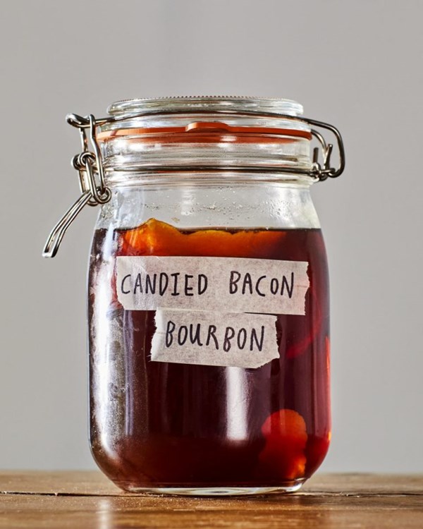 Candied bacon bourbon 