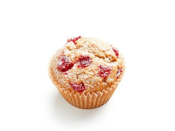 Candied cherry muffins