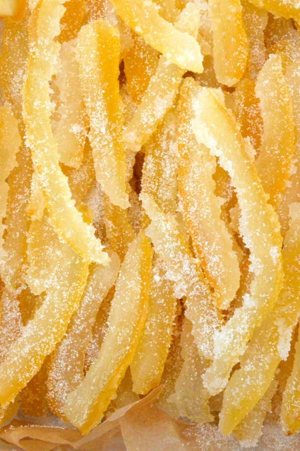 Candied lemon peel