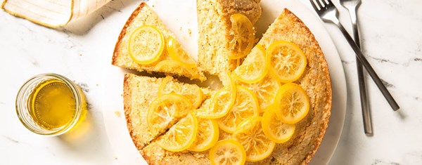 Candied Meyer lemon slices