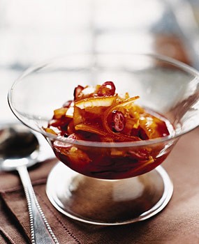 Candied-orange and cranberry compote