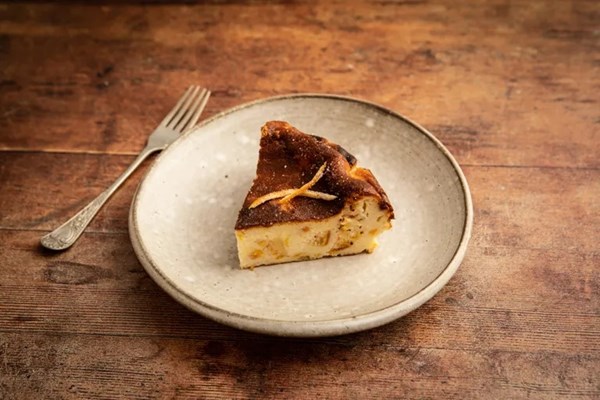 Candied orange burnt Basque cheesecake