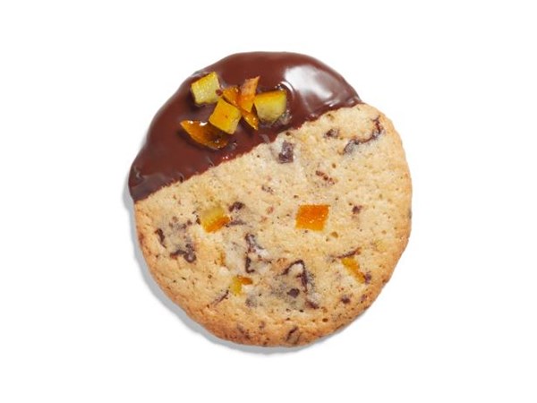 Candied orange crispy chocolate chip cookies