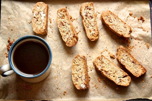 Candied pecan biscotti