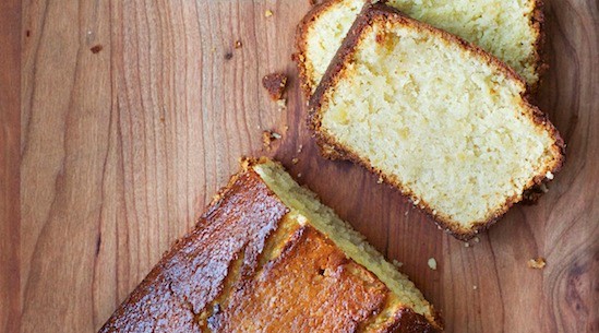 Candied pineapple and cashew-lime pound cake