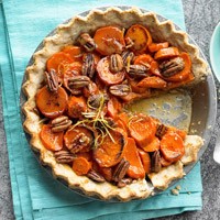 Candied sweet potato pie