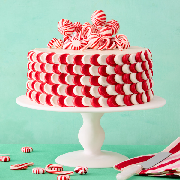 Candy cane cake