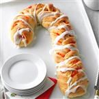 Candy cane coffee cakes