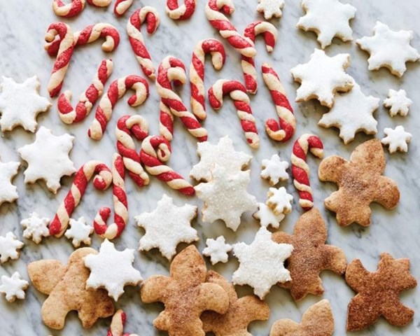 Candy cane cookies