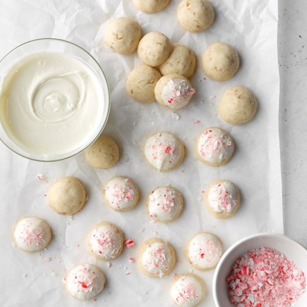 Candy cane snowballs