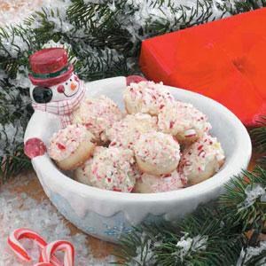 Candy cane snowballs
