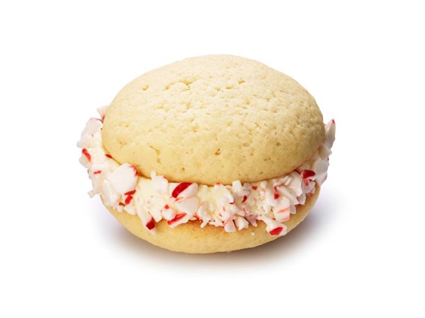 Candy cane whoopie pies