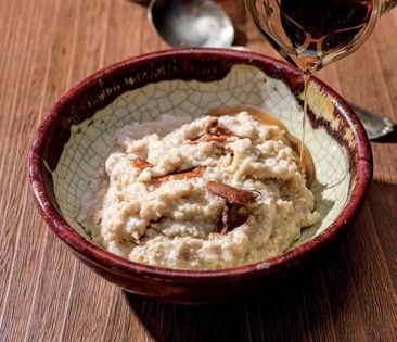Candy cap oatmeal with brandy [Alison Gardner]
