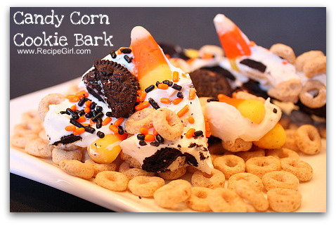 Candy corn cookie bark