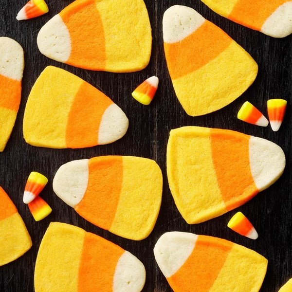 Candy corn cookies
