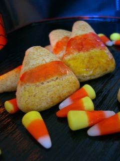 Candy corn cookies