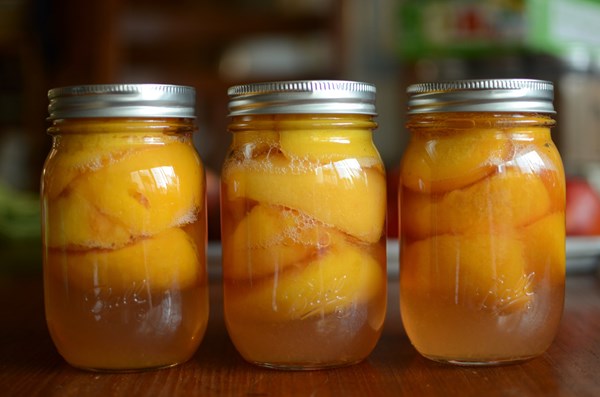 Canned peaches
