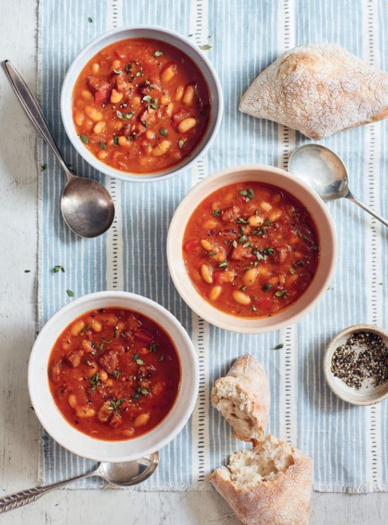 Cannellini and chorizo soup