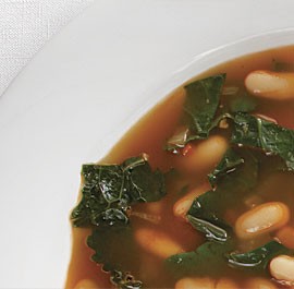 Cannellini bean and kale soup