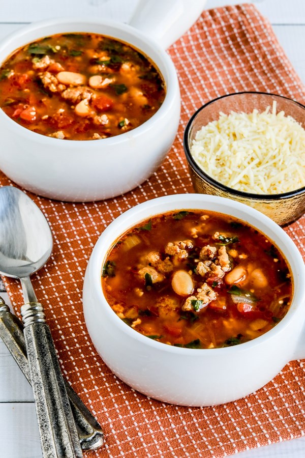 Cannellini bean and sausage soup