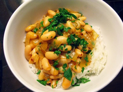 Cannellini beans and rice