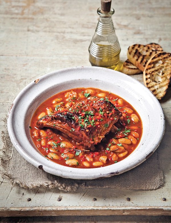 Cannellini beans with spare ribs