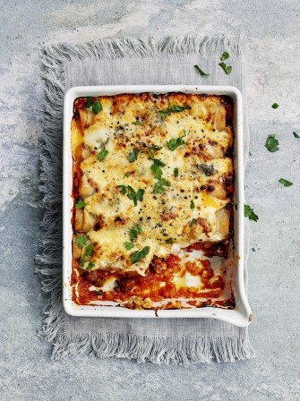 Cannelloni with beef ragu & Gorgonzola