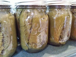 Canning grape leaves