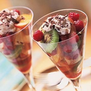 Cannoli cream with fresh fruit (Crema di ricotta alla frutta fresca)
