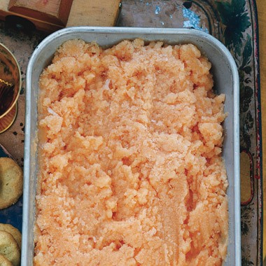 Cantaloupe and cream sherry granita