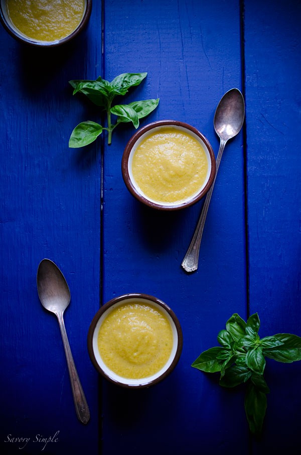 Cantaloupe gazpacho
