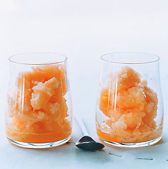 Cantaloupe granita