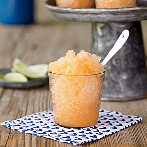 Cantaloupe granita