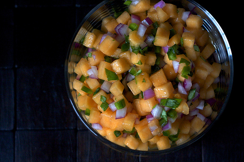 Cantaloupe salsa